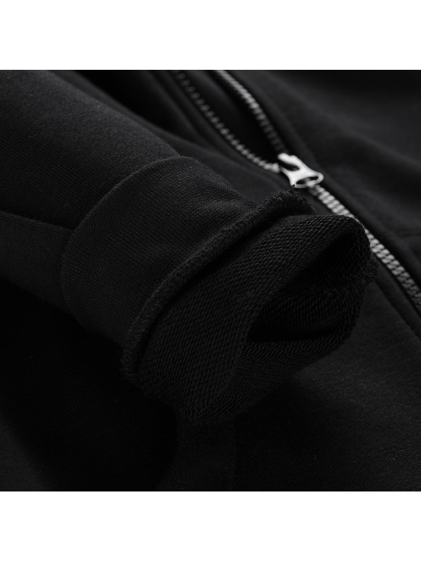 ALPINE PRO Otroška bombažna jopica s kapuco ALPINE PRO LOKKO black