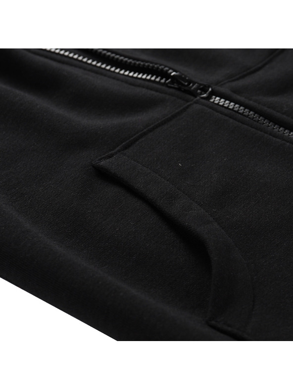 ALPINE PRO Otroška bombažna jopica s kapuco ALPINE PRO LOKKO black