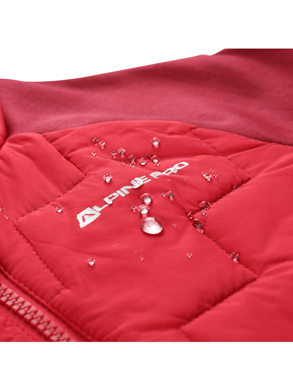 ALPINE PRO Otroška jopica z merino polnilom ALPINE PRO JORWO raspberry