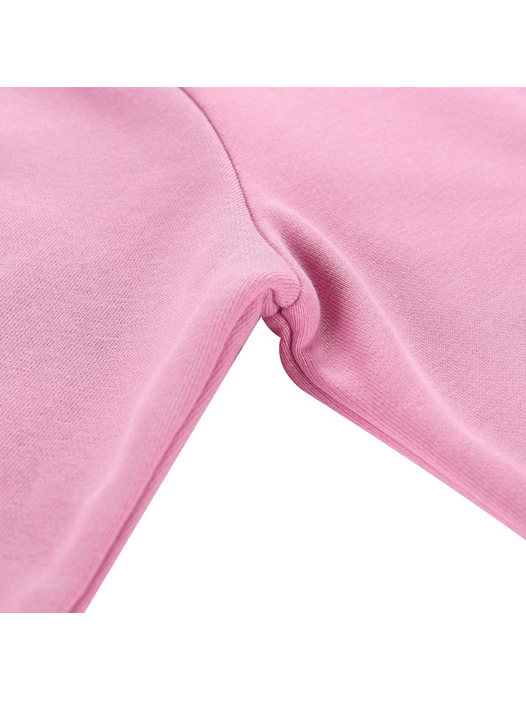 ALPINE PRO Otroška bombažna jopica s kapuco ALPINE PRO LOKKO cyclamen