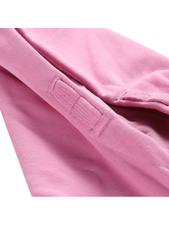 ALPINE PRO Otroška bombažna jopica s kapuco ALPINE PRO LOKKO cyclamen