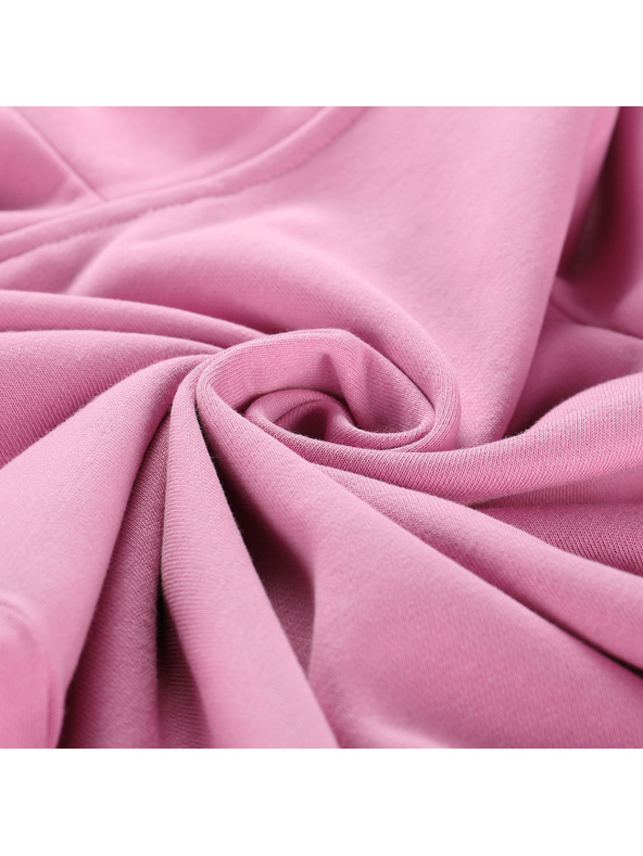 ALPINE PRO Otroška bombažna jopica s kapuco ALPINE PRO LOKKO cyclamen