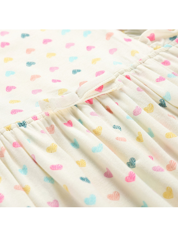 ALPINE PRO Otroške poletne obleke ALPINE PRO EDANO creme varianta pc