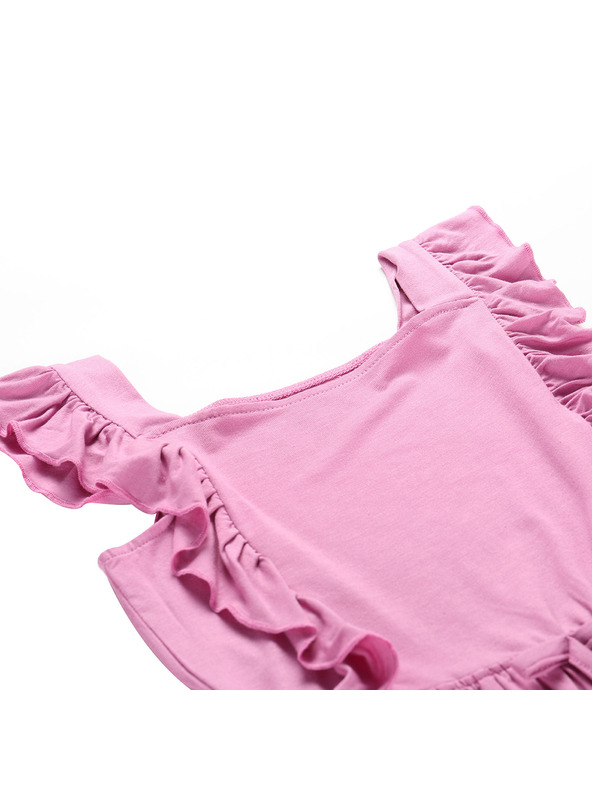 ALPINE PRO Otroške poletne obleke ALPINE PRO EDANO cyclamen