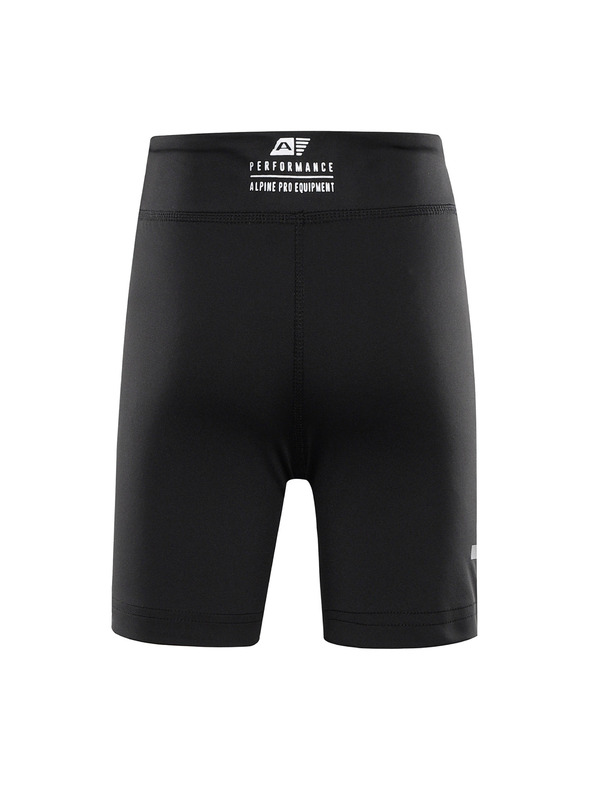 ALPINE PRO Otroške kratke hitrosušeče pajkice ALPINE PRO ELO črna