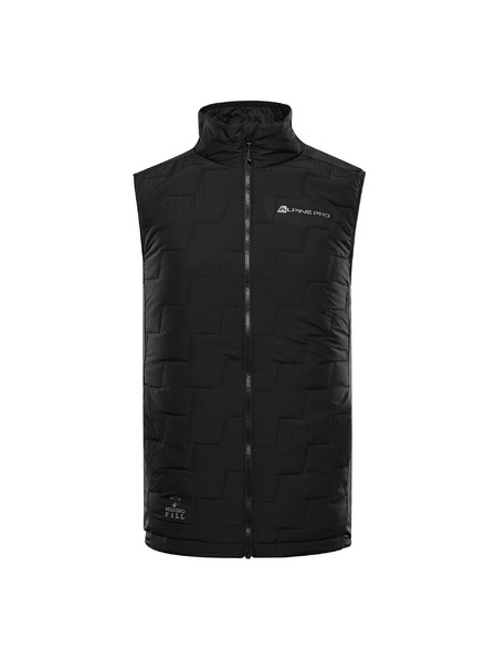 ALPINE PRO Moški brezrokavnik z merino polnilom ALPINE PRO NERC črna