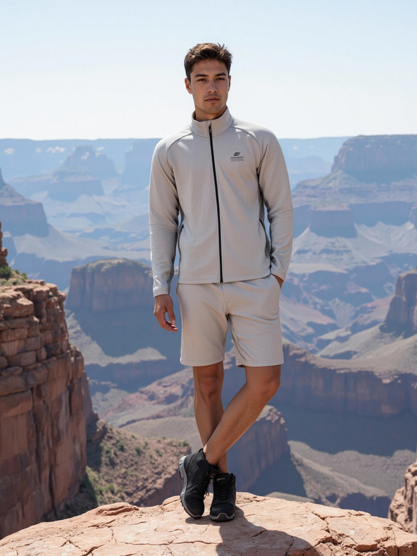 ALPINE PRO Moška hitrosušeča jopa ALPINE PRO GOLL 2 visoka siva