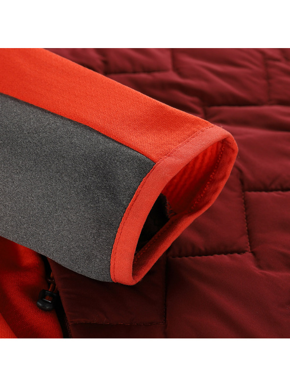 ALPINE PRO Moška jopa z merino polnilom ALPINE PRO JORW burgundec