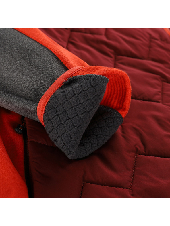 ALPINE PRO Moška jopa z merino polnilom ALPINE PRO JORW burgundec