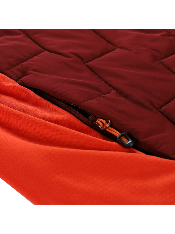 ALPINE PRO Moška jopa z merino polnilom ALPINE PRO JORW burgundec