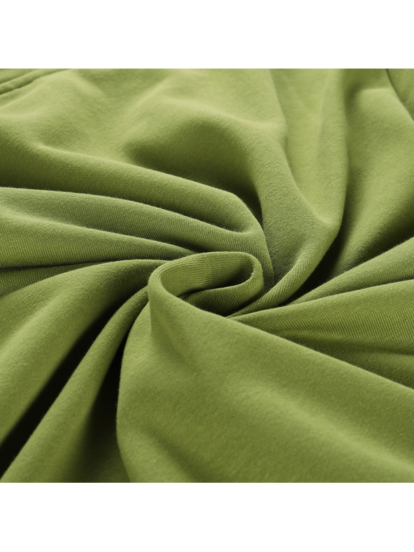 ALPINE PRO Moška bombažna jopa s kapuco ALPINE PRO LOKK zelena želva