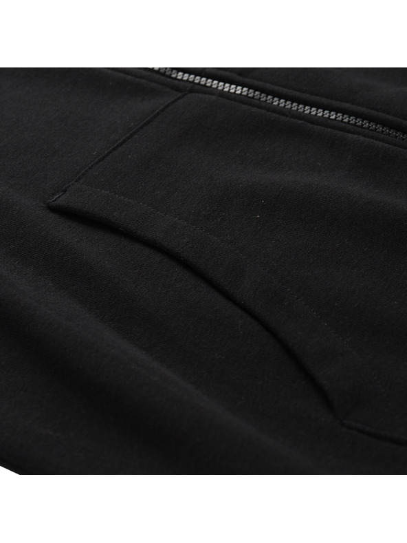 ALPINE PRO Moška bombažna jopa s kapuco ALPINE PRO LOKK črna