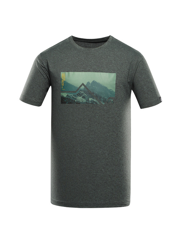 ALPINE PRO Moška melirana majica iz recikliranega materiala ALPINE PRO GORAF 2 laurel wreath varianta pa