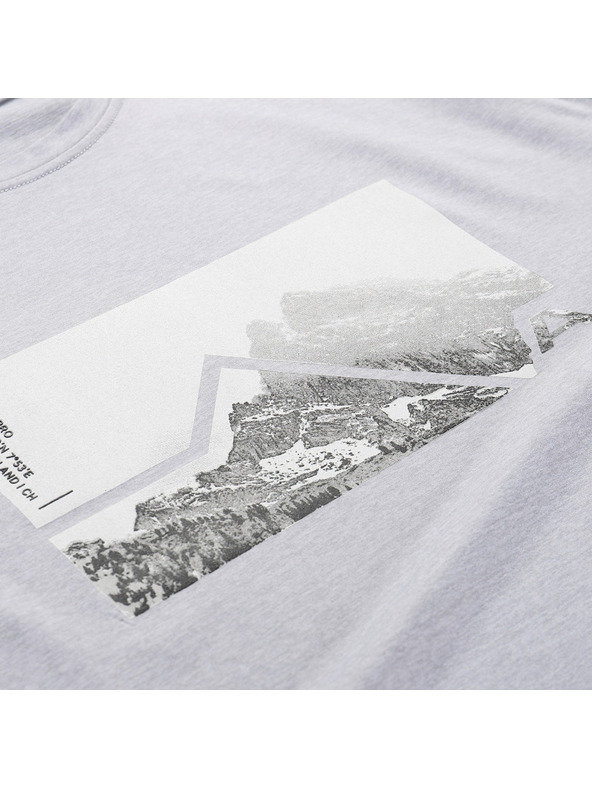 ALPINE PRO Moška melirana majica iz recikliranega materiala ALPINE PRO GORAF 2 high rise varianta pa