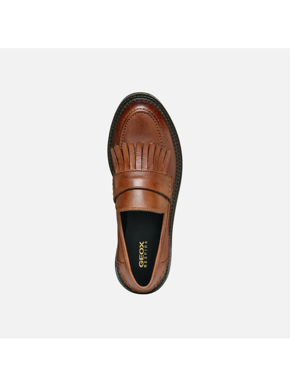 Geox Svetlo rjavi ženske mokasini Geox Serilda