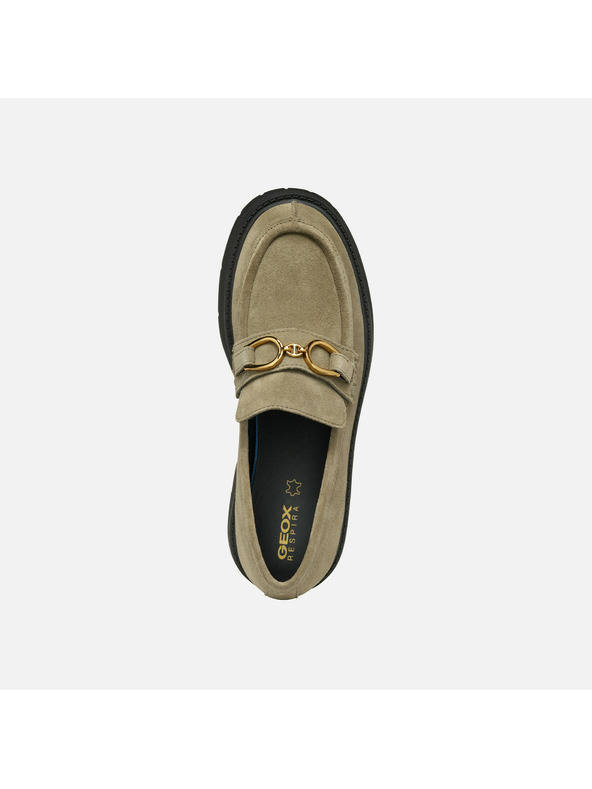 Geox Bež ženske mokasine Geox Spherica Ec7