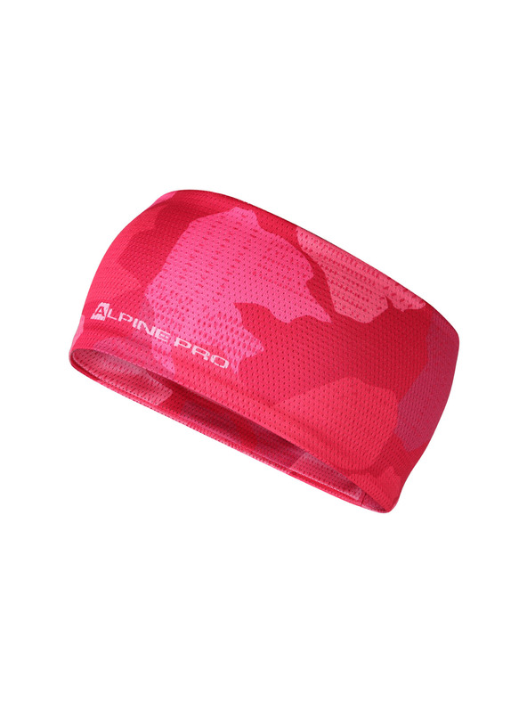 ALPINE PRO Športna hitro sušeča naglavna traka ALPINE PRO MUSA 2 neon knockout pink različica pa