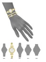 Anne Klein Zlat ženski komplet ur in nakita Anne Klein