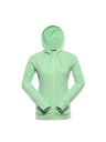 ALPINE PRO Ženska bombažna jopa ALPINE PRO LOKKA paradise zelena
