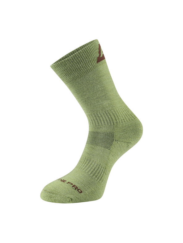 ALPINE PRO Antibakterijske nogavice iz merino volne ALPINE PRO ERATE želvo zelene