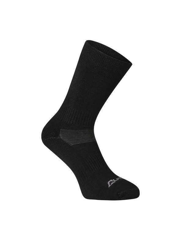 ALPINE PRO Antibakterijske nogavice iz merino volne ALPINE PRO ERATE črne