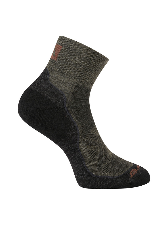 ALPINE PRO Antibakterijske nogavice iz merino volne ALPINE PRO DERERE stone gray
