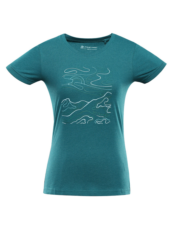 ALPINE PRO Ženska hitro sušeča majica s cool dry ALPINE PRO NEGA 2 bayou varianta pa