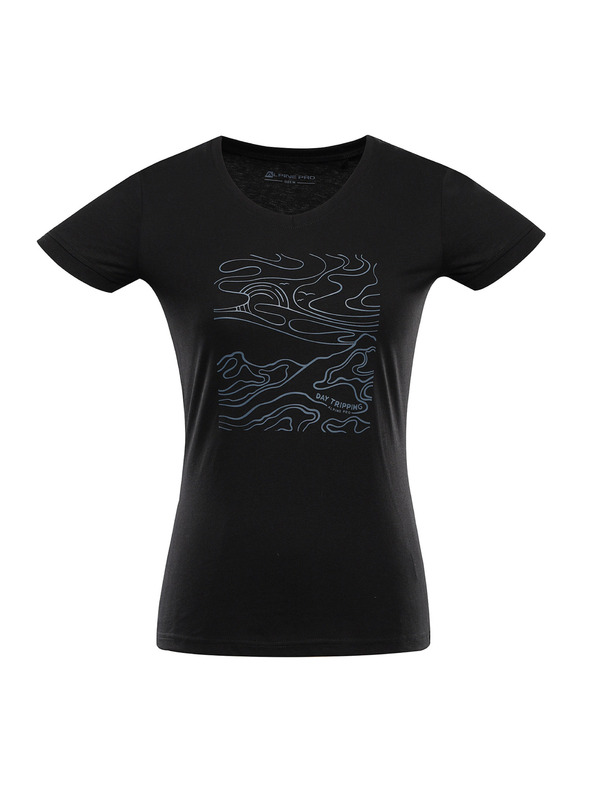 ALPINE PRO Ženska hitro sušeča majica s cool dry ALPINE PRO NEGA 2 black varianta pa
