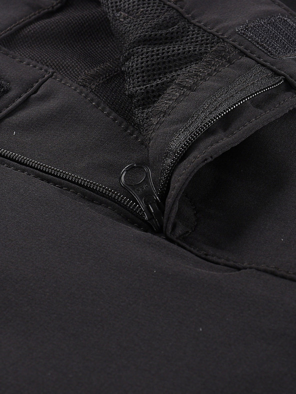 ALPINE PRO Otroške softshell kratke hlače ALPINE PRO BAKO črna