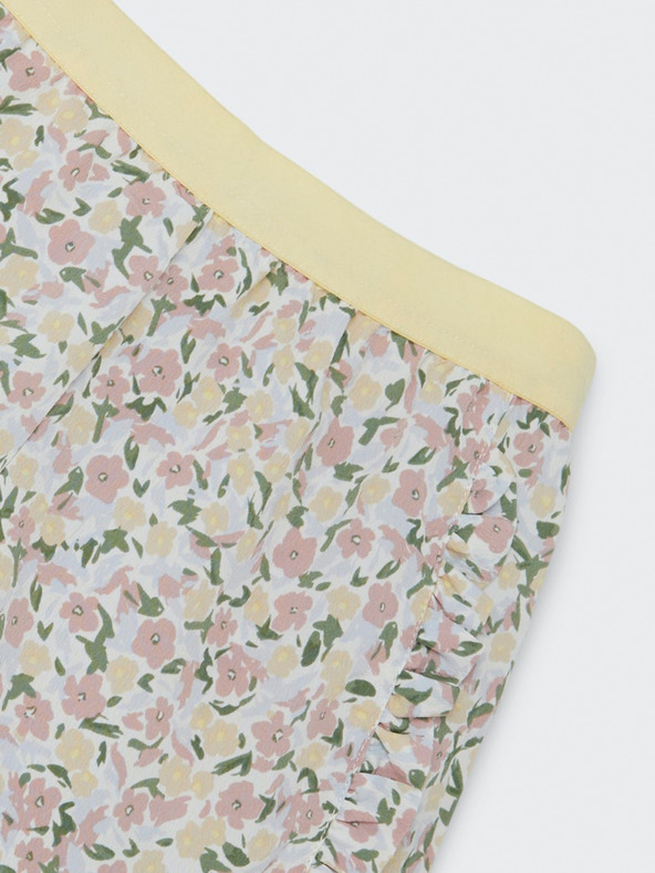 name it Bele in rožnate dekliške hlače s cvetličnim vzorcem ime Finna