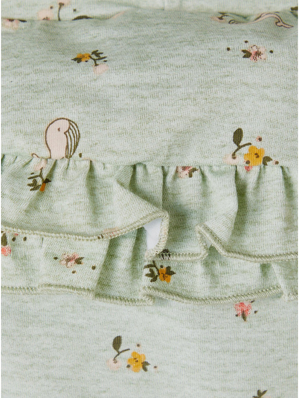 name it Zelene dekliške kratke hlače z vzorcem ime Feline