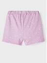 name it Svetlo vijolične dekliške kratke hlače z vzorcem name it Henny