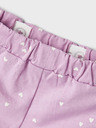 name it Svetlo vijolične dekliške kratke hlače z vzorcem name it Henny