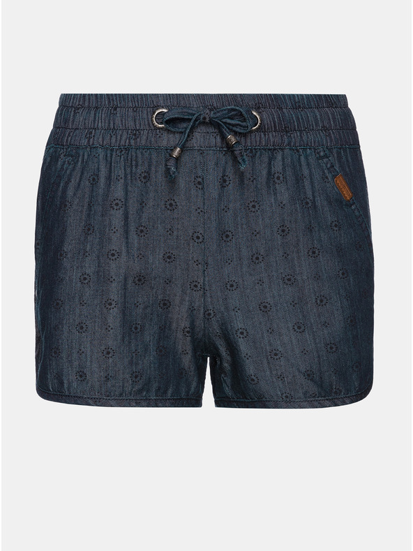 Sam 73 Temno modre dekliške kratke hlače iz džinsa z vzorcem SAM 73