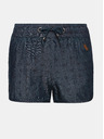 Sam 73 Temno modre dekliške kratke hlače iz džinsa z vzorcem SAM 73