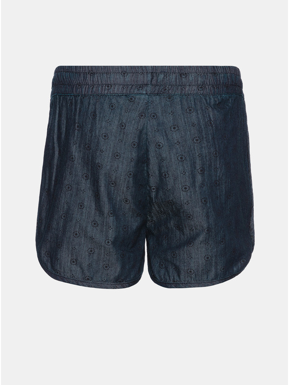 Sam 73 Temno modre dekliške kratke hlače iz džinsa z vzorcem SAM 73