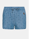 Sam 73 Modre dekliške kratke hlače iz džinsa z vzorcem SAM 73