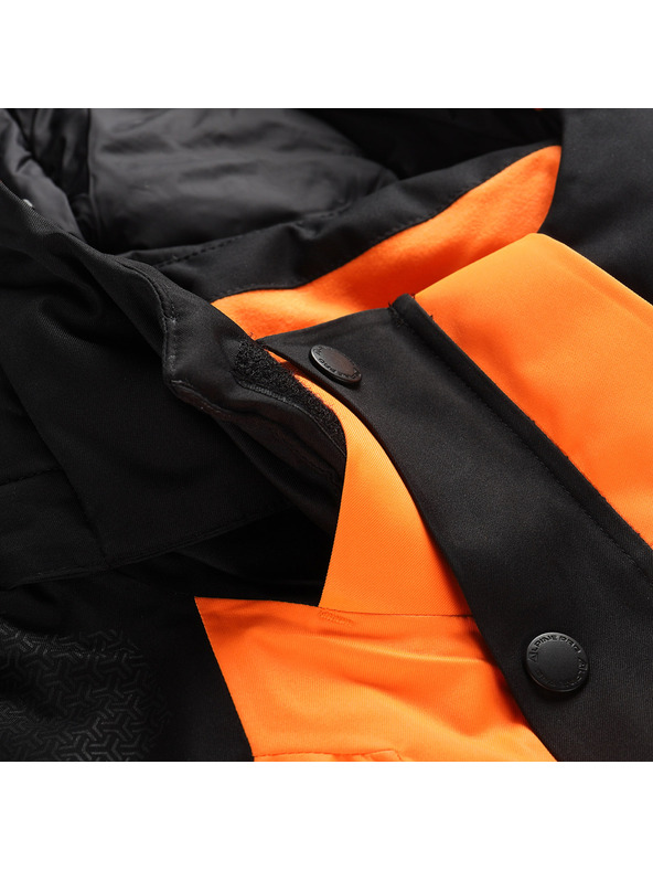 ALPINE PRO Moška smučarska jakna s ptx snežno membrano ALPINE PRO DEAR neonsko šokantna oranžna