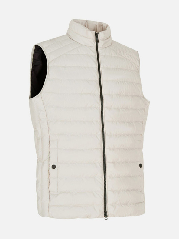 Geox Črna moška puhasta telovnik Geox Kennet