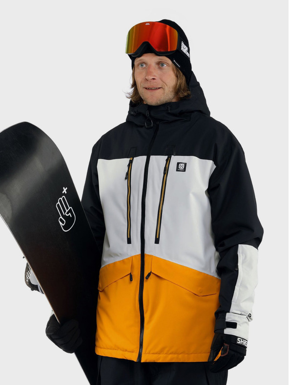 Horsefeathers Neizolirana jakna Halen II - črna/radijantno rumena, velikost L HORSEFEATHERS