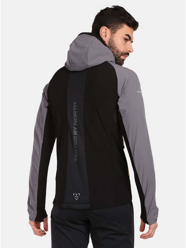 Kilpi Sivo-črna moška tekaška jakna Kilpi BALEO-M