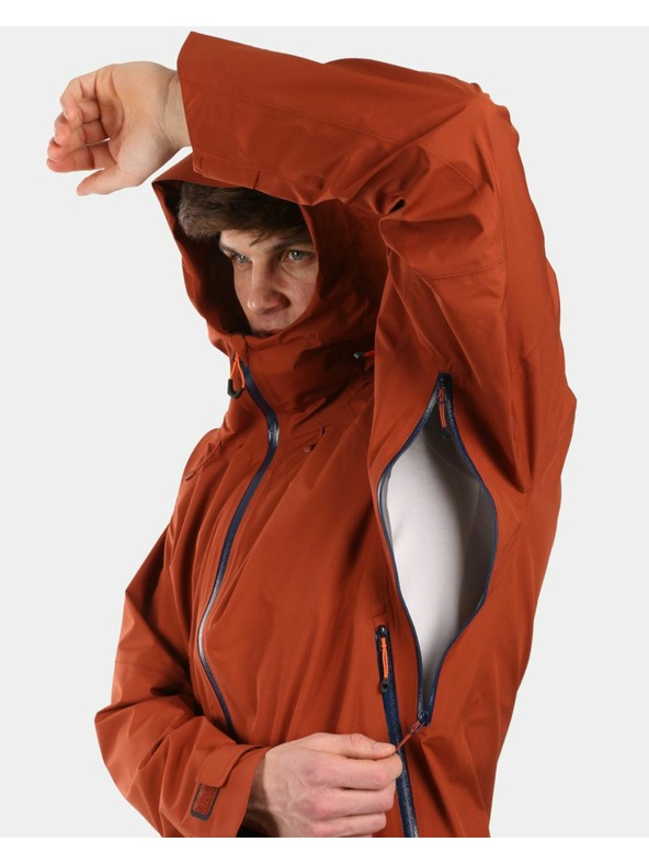 Kilpi Moška hardshell vodoodporna jakna Kilpi MAMBA-M Rjava