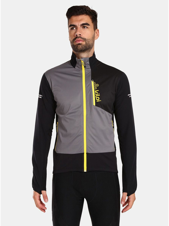 Kilpi Sivo-črna moška tekaška jakna KILPI NORDIM-M