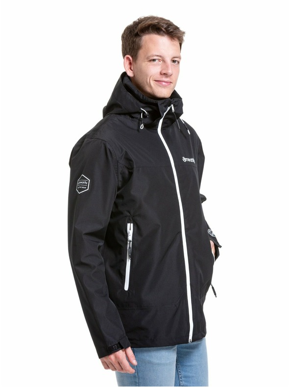 Meatfly Meatfly moška hardshell jakna Bryce Black Ripstop | Črna | Velikost