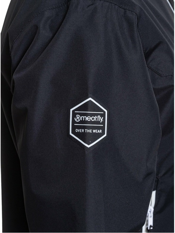 Meatfly Meatfly moška hardshell jakna Bryce Black Ripstop | Črna | Velikost