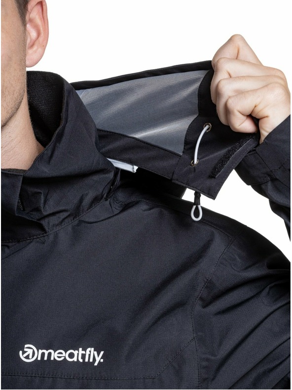 Meatfly Meatfly moška hardshell jakna Bryce Black Ripstop | Črna | Velikost