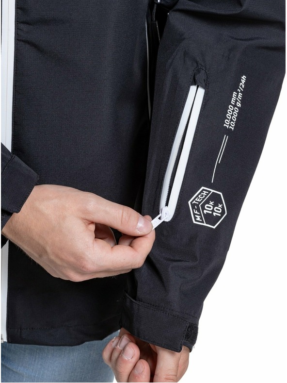 Meatfly Meatfly moška hardshell jakna Bryce Black Ripstop | Črna | Velikost