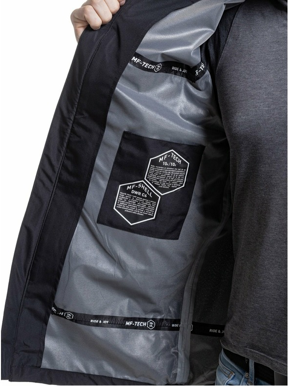 Meatfly Meatfly moška hardshell jakna Bryce Black Ripstop | Črna | Velikost