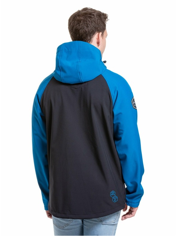 Meatfly Meatfly moška softshell jakna Rasmussen Ocean Blue/Black | Črna | Velikost