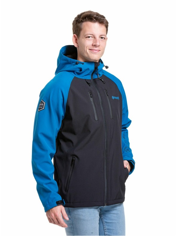 Meatfly Meatfly moška softshell jakna Rasmussen Ocean Blue/Black | Črna | Velikost